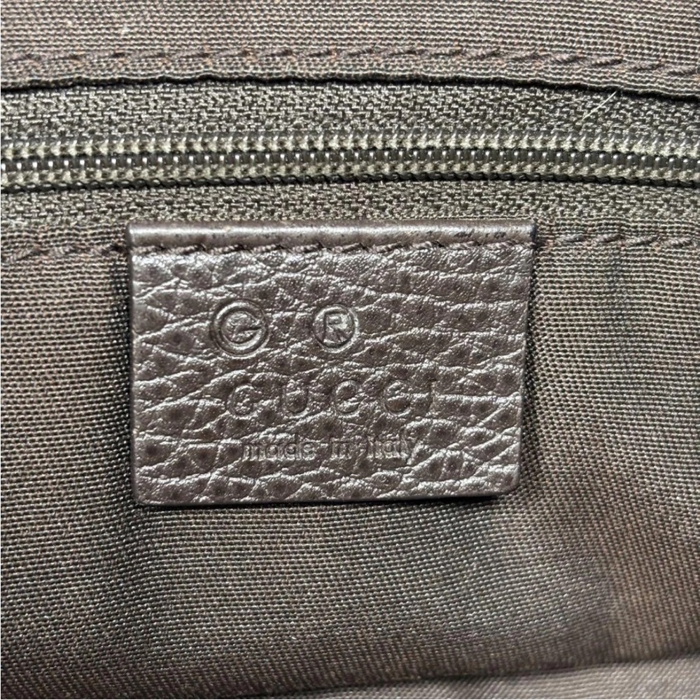 Gucci Brown Monogram Tote Bag - Picture 13 of 16